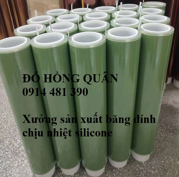 Băng dính silicone màu xanh