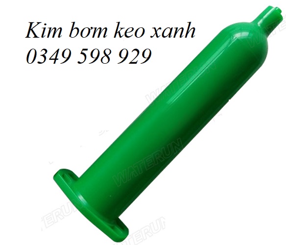 Xi lanh bơm keo màu xanh